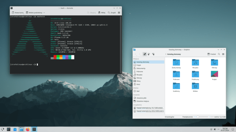 42 - pulpit arch linux kde